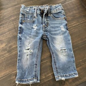 Distressed baby jeans 6 mos